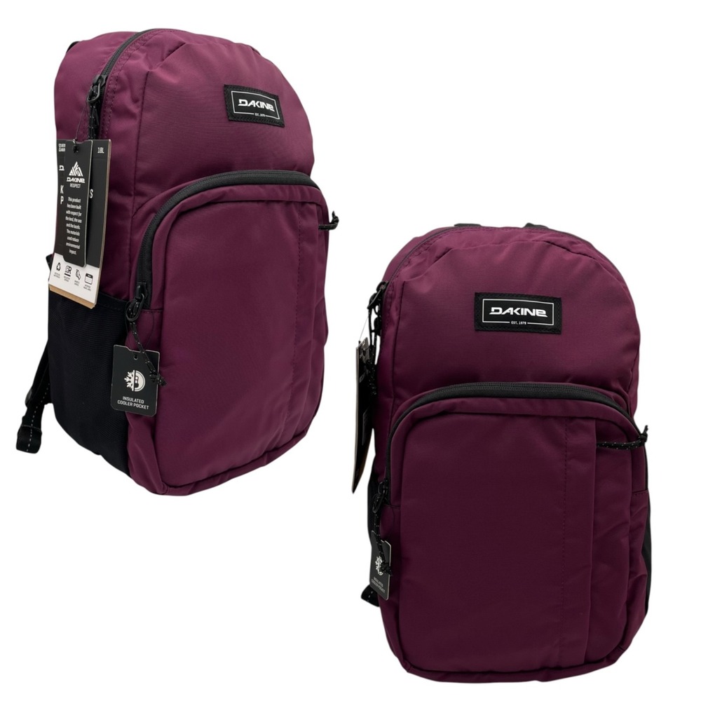 Dakine Kids Campus Pack 18L Backpack Grapevine Burgundy Black Size 16x12x5"